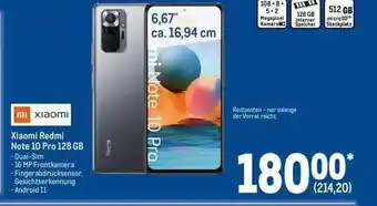 METRO Xiaomi Redmi Note 10 Pro 128gb Angebot