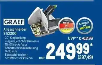 METRO Graef Allesschneider S52200 Angebot