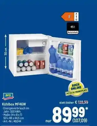 METRO Aro Kühlbox Mf46w Angebot