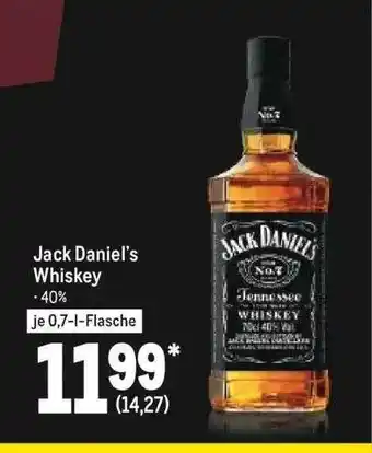 METRO Jack Daniel's Whiskey Angebot