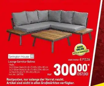 METRO Tarrington House Lounge Garnitur Balimo Angebot