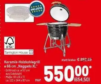 METRO Tarrington House Keramik-holzkohlegrill ø 66 Cm „naggado Xl” Angebot