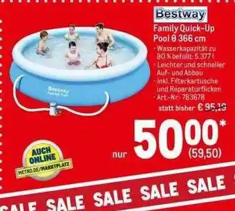 METRO Bestway Family Quick-up Pool ø 366 Cm Angebot