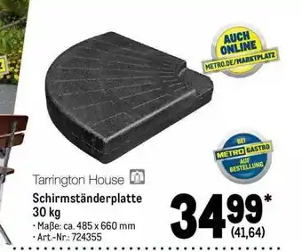 METRO Tarrington House Schirmständerplatte 30 Kg Angebot