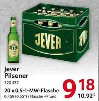 Selgros Jever Pilsener Angebot