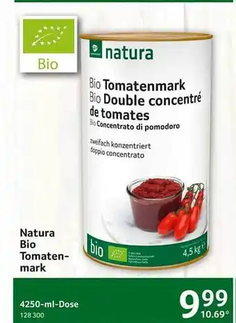 Selgros Natura Bio Tomatenmark Angebot