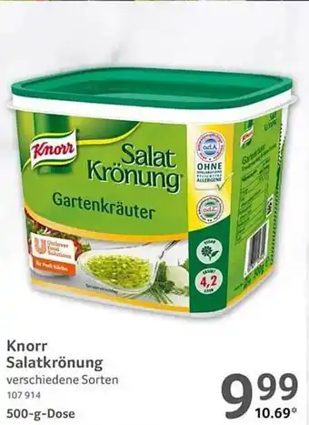 Selgros Knorr Salatkrönung Angebot