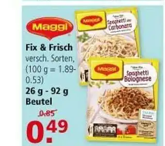 Multi Markt Maggi Fix & Frisch Angebot