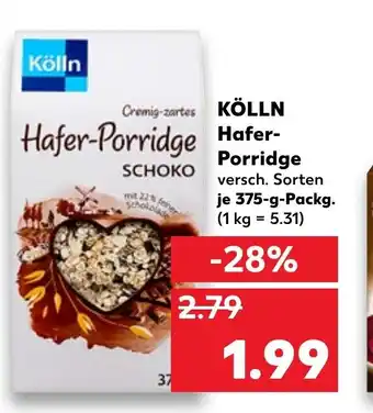 Kaufland Kölln Hafer Porridge 375 g Angebot