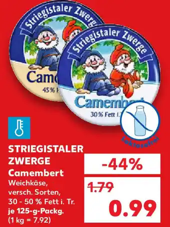 Kaufland Striegistaler Zwerge Camembert 125g Angebot