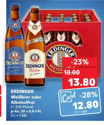 Kaufland Erdinger Weissbrau 20*500ml Angebot