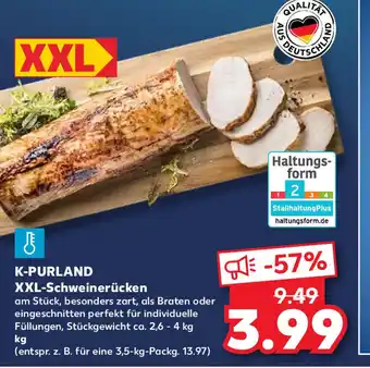 Kaufland K-Purland Schweinerucken 1kg Angebot