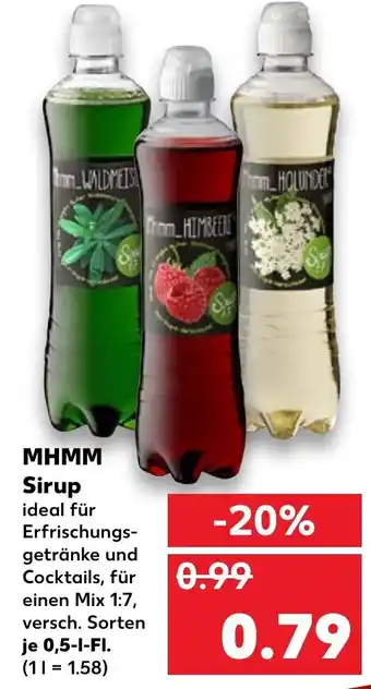 Kaufland MHMM Sirup 0,5 L Angebot