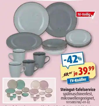 ROLLER Steingut Tafelservice Angebot