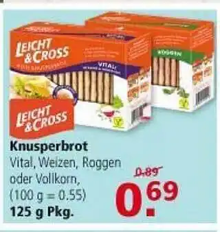 Multi Markt Leicht & Cross Knusperbrot Angebot