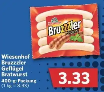 Combi Wiesenhof Bruzzzler Geflügel Bratwurst 400 g Packung Angebot