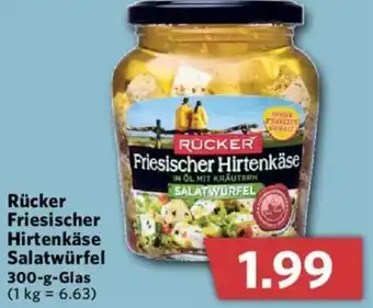 Combi Rücker Friesischer Hirtenkäse Salatwürfel 300 g Glas Angebot