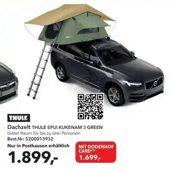 dodenhof Thüle Dachzelt Thule Epui Kukenam 3 Green Angebot