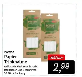 KONSUM Wenco Papier-trinkhalme Angebot