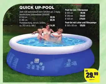 Leitermann Baumarkt Quick Up-pool Happy People Angebot