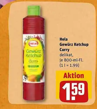 REWE Hela Gewürz Ketchup Curry Angebot