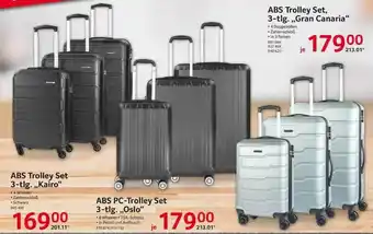 Selgros Abs Trolley Set 3tlg Kairo, Oslo Oder Gran Canaria Angebot