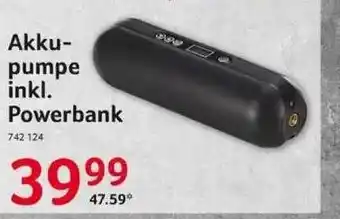 Selgros Akkupumpe Inkl. Powerbank Angebot