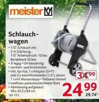 Selgros Meister Schlauchwagen Angebot