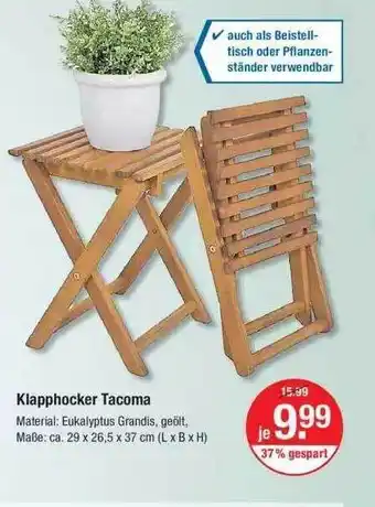 V Markt Klapphocker Tacoma Angebot