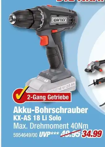 Poco Kraftixx akku-bohrschrauber kx-as 18 li solo Angebot