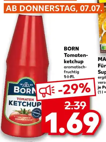 Kaufland Born Tomaten ketchup 1L Angebot
