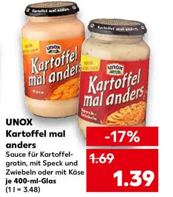 Kaufland Unox Kartoffel mal anders 400 ml Angebot