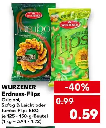 Kaufland Wurzener Erdnuss Flips 125-150 g Angebot