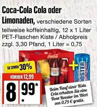 Edeka Frischemarkt Coca-cola Cola Oder Limonaden Angebot