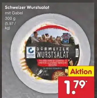 Netto Marken-Discount Schweizer Wurstsalat Angebot