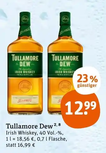 tegut Tullamore Dew 0,7 l Flasche Angebot