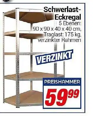 CENTERSHOP Schwerlast-eckregal Angebot