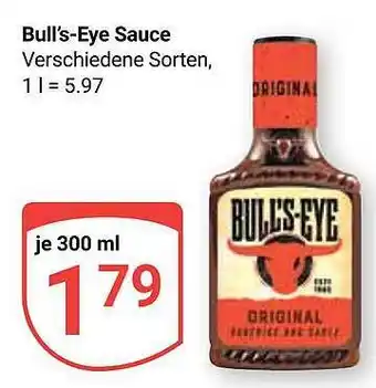 Globus Bull's-eye Sauce Angebot