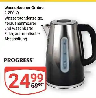 Globus Wasserkocher Ombre Progress Angebot