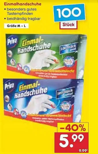 Netto Marken-Discount Einmalhandschuhe Priva Angebot