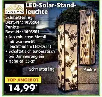 Norma24 Led-solar-standleuchte Angebot