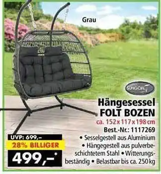 Norma24 Hängesessel Folt Bozen Angebot