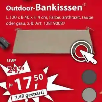 Sonderpreis Baumarkt Outdoor-bankisssen Angebot