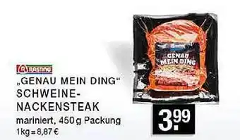 Edeka Zurheide Rasting „genau Mein Ding“ Schweinenackensteak Angebot