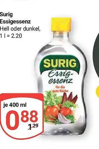 Globus Surig Essigessenz Angebot