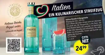 CITTI Markt Italicus Rosolio di Bergamotto 700 ml Angebot