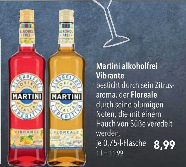 Martini alkoholfrei Vibrante der Floreale 750 ml Angebot bei CITTI Markt
