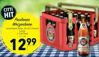 CITTI Markt Paulaner Weizenbiere 20*500ml Angebot