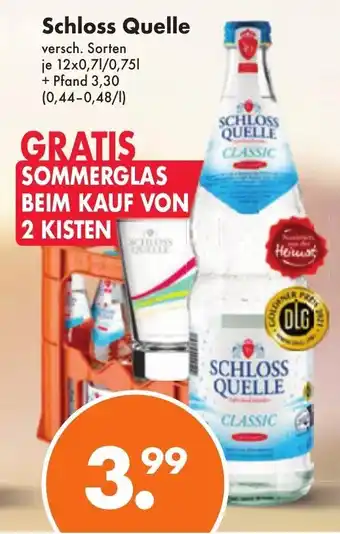 Trink und Spare Schloss Quelle 12*700/750ml Angebot