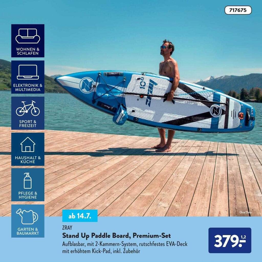 Stand Up Paddle Board, Premiumset Angebot bei Aldi Nord